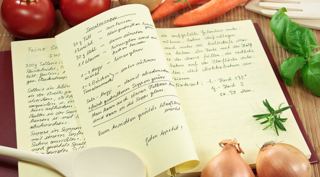 Ernährungsberatung Rezeptblock für die Lehrküche der Moritz Klinik